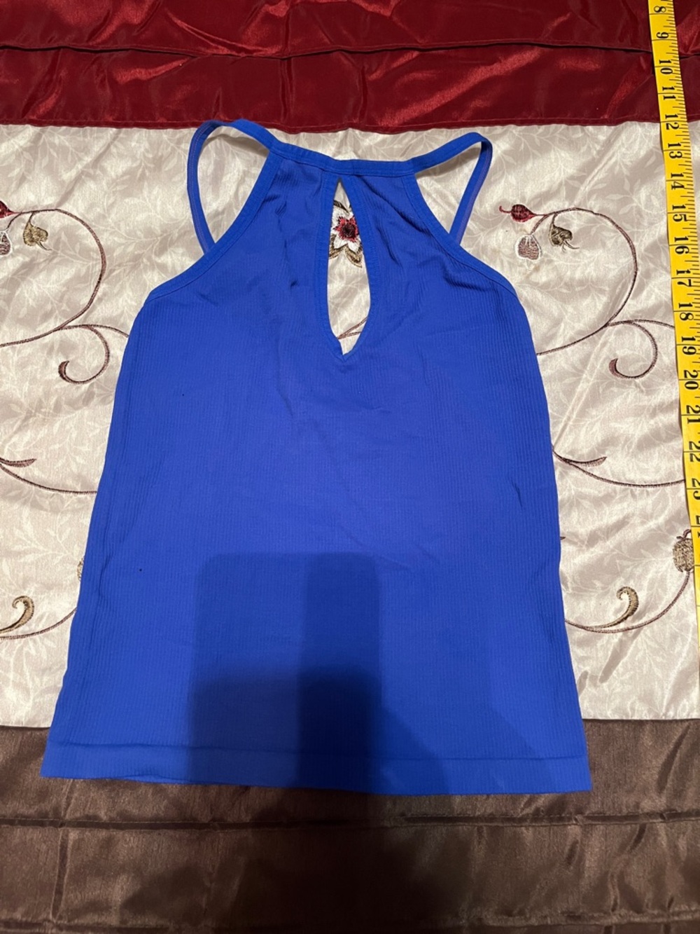 Women’s Royal Blue Keyhole Halter Camisole
